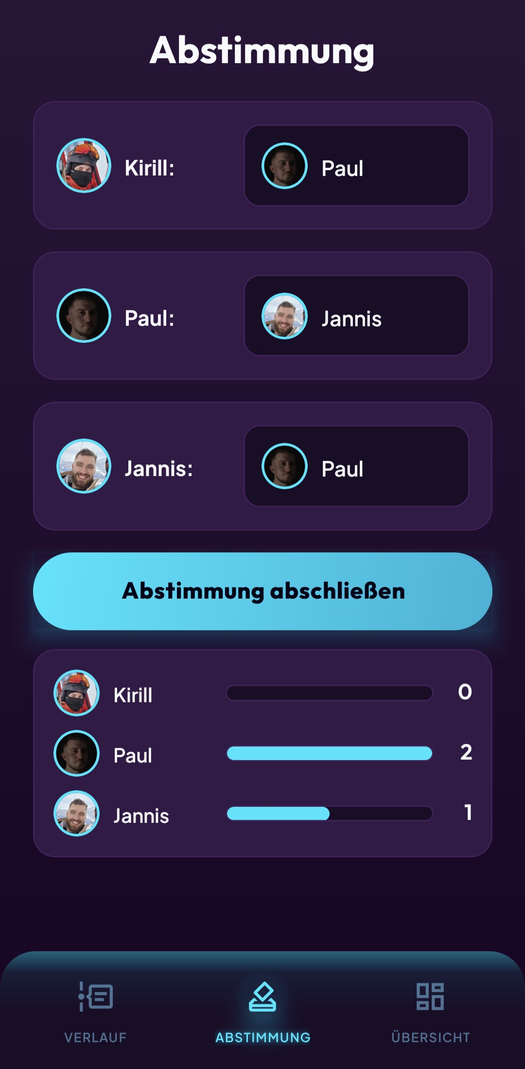 App-Screenshot: Der Dümmste fliegt